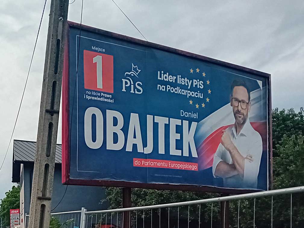obajtek-do-pe Plakat daniela Obajtka - wybory do PE