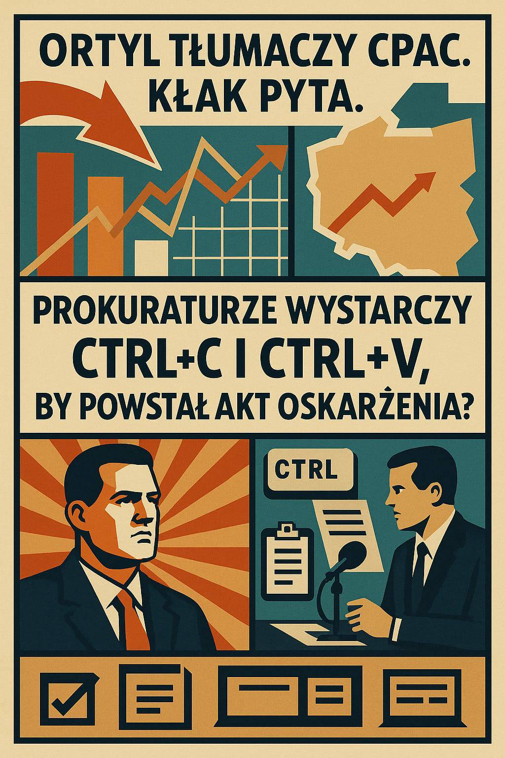 Ortyl tłumaczy CPAC. Kłak pyta. Prokuraturze wystarczy Ctrl+C i Ctrl+V, by powstał akt oskarżenia?
