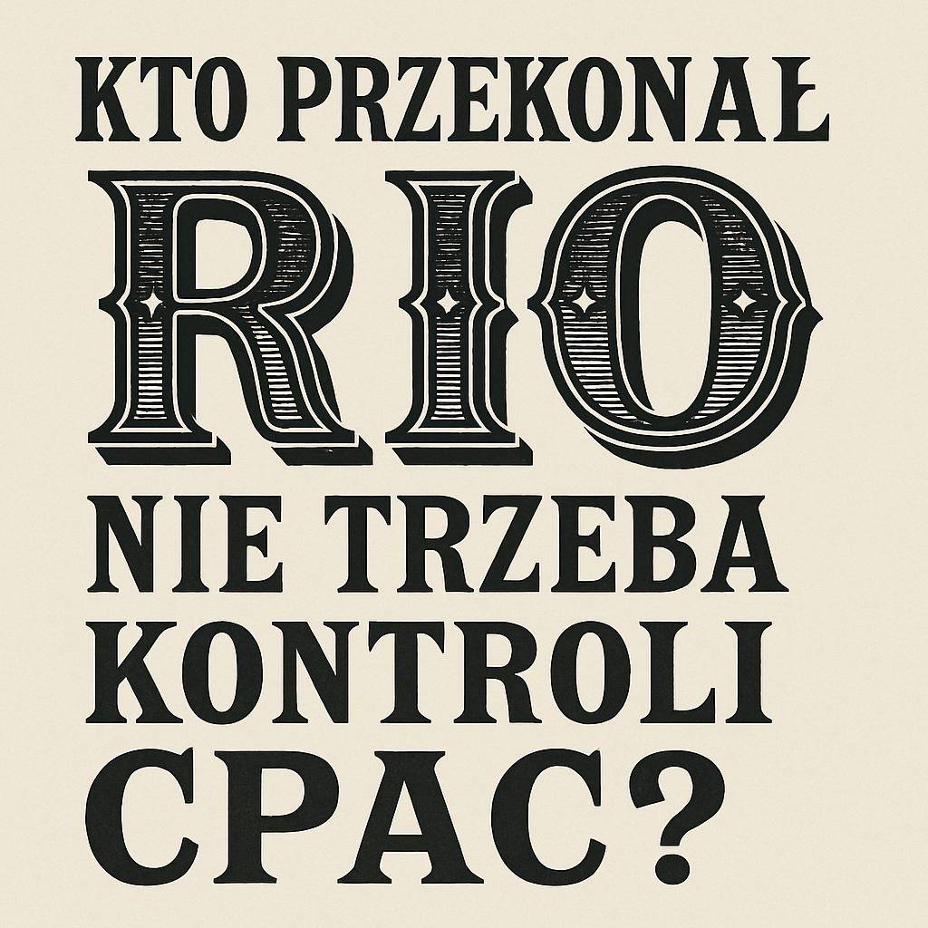 Standardowy bambus RIO. Komu RIO kontroli jakoś nie robi…