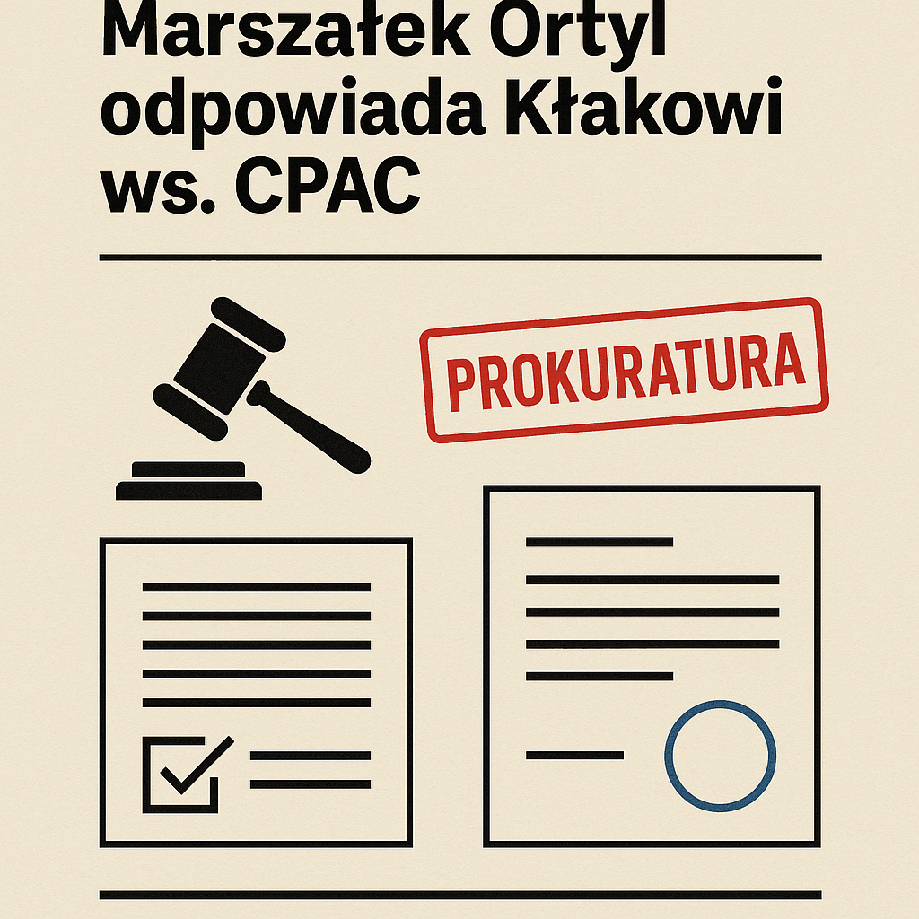 Czy Ortyl mataczy? Odpowiedź ws. CPAC więcej ukrywa niż wyjaśnia