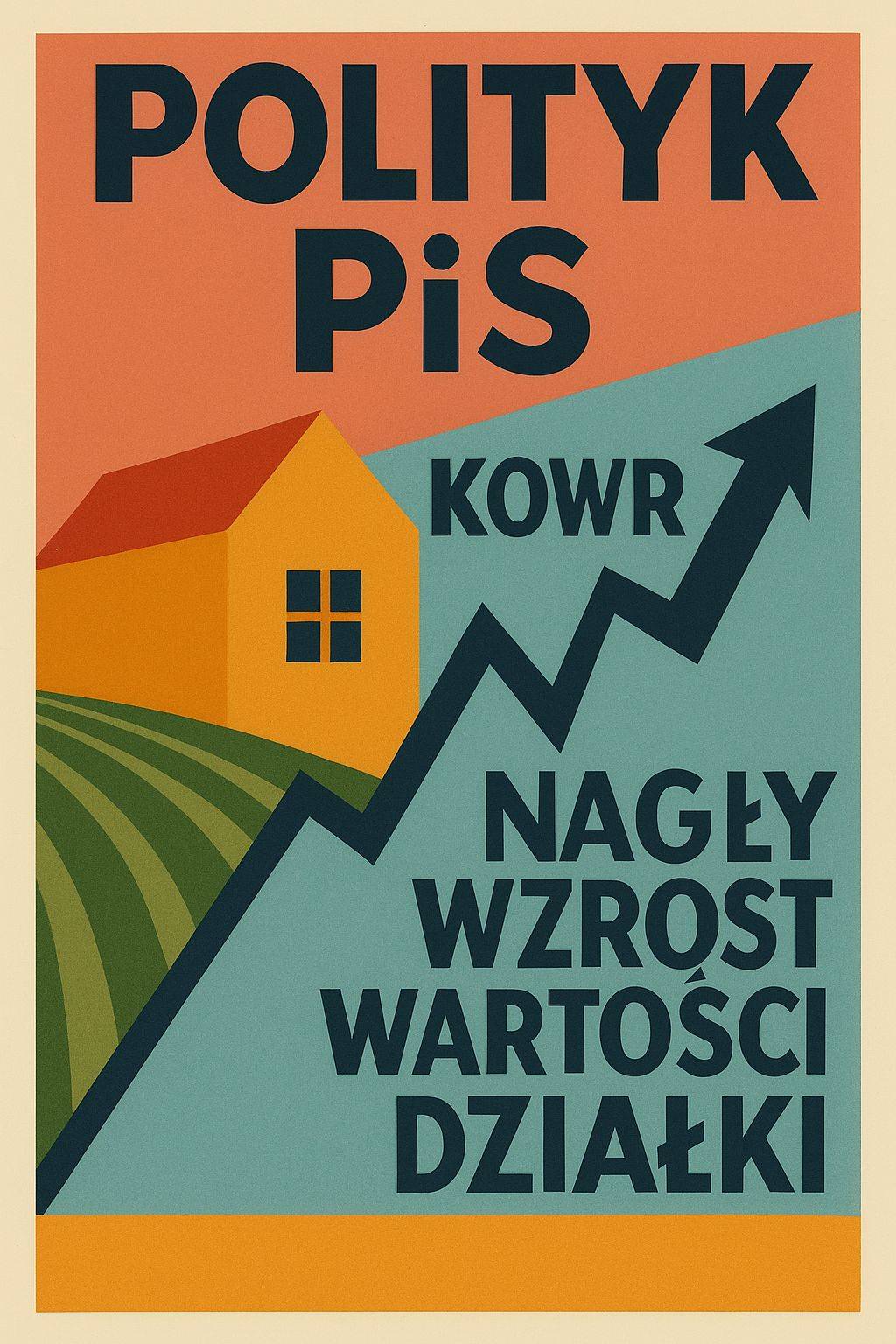 Polityk PiS, KOWR, nagły wzrost wartości działki