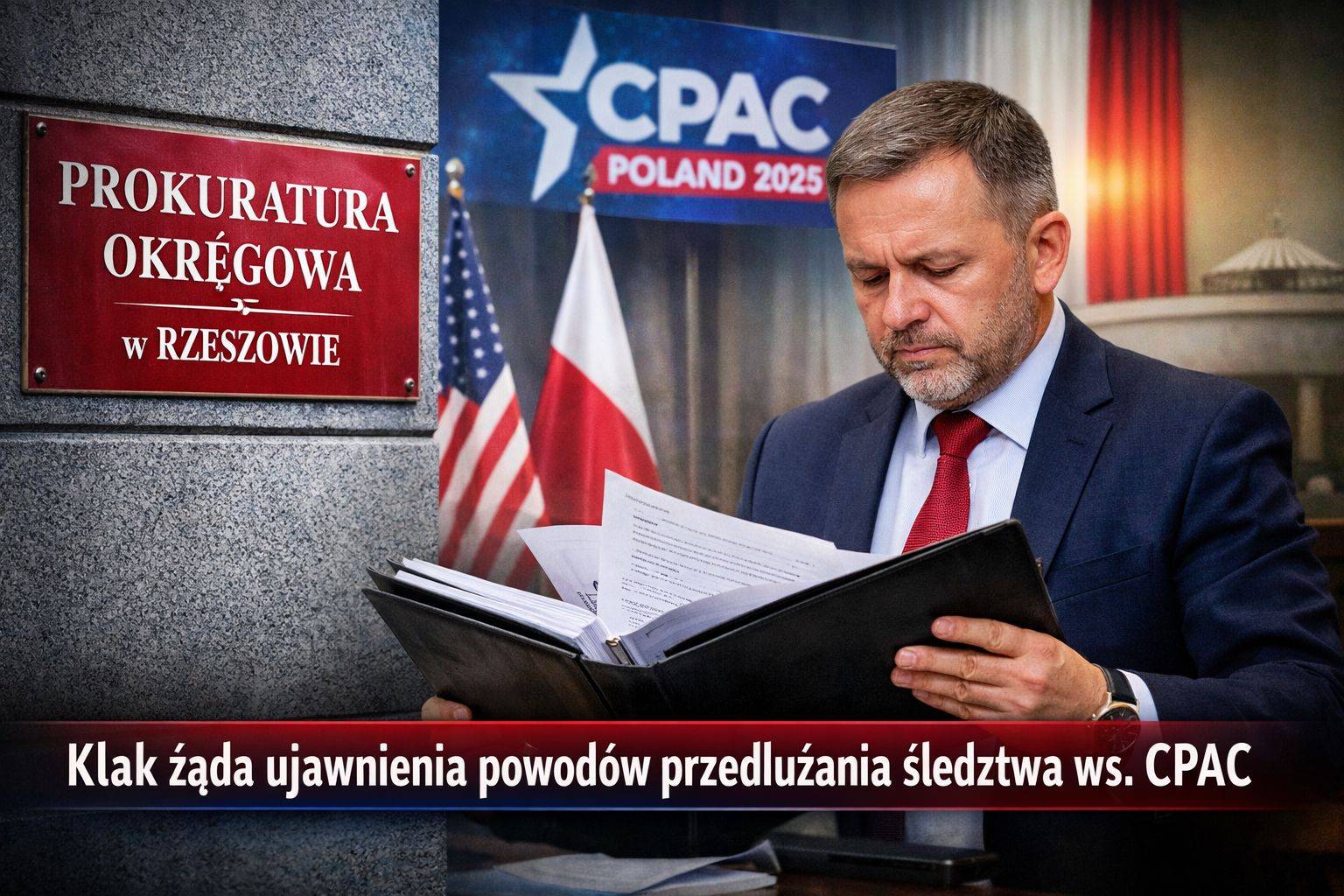 Kłak żąda ujawnienia powodów przedłużania śledztwa ws. CPAC